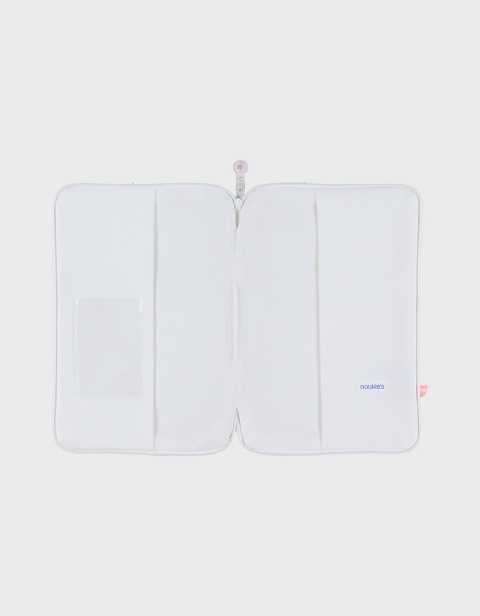 Protège carnet de santé, mousseline bio fleurs d’antan