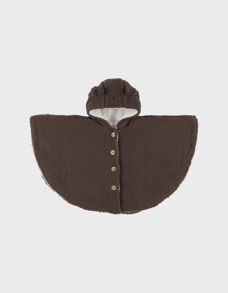 Poncho marron chocolat en Groloudoux®