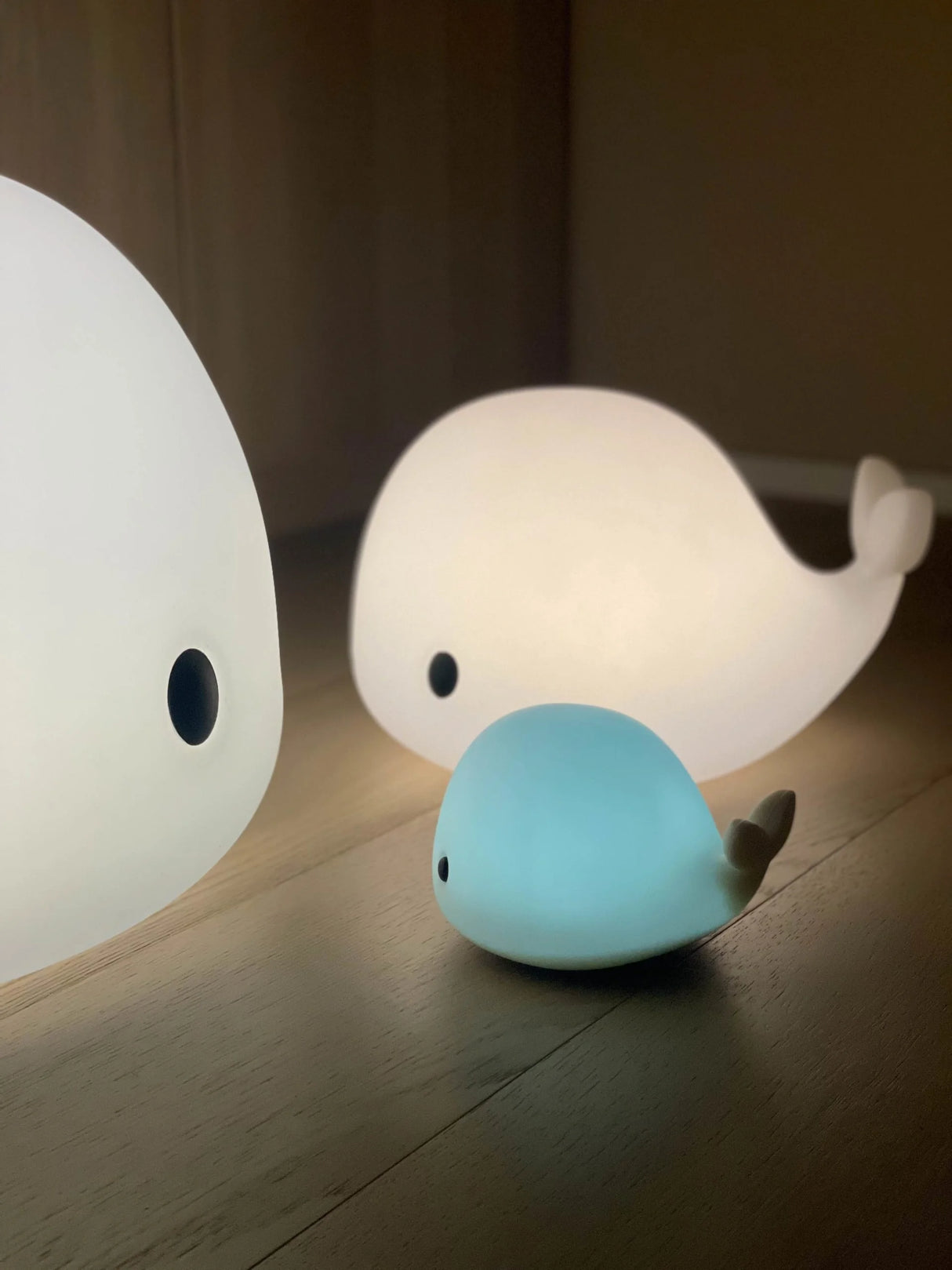 Mini lampe LED silicone – Christian la baleine