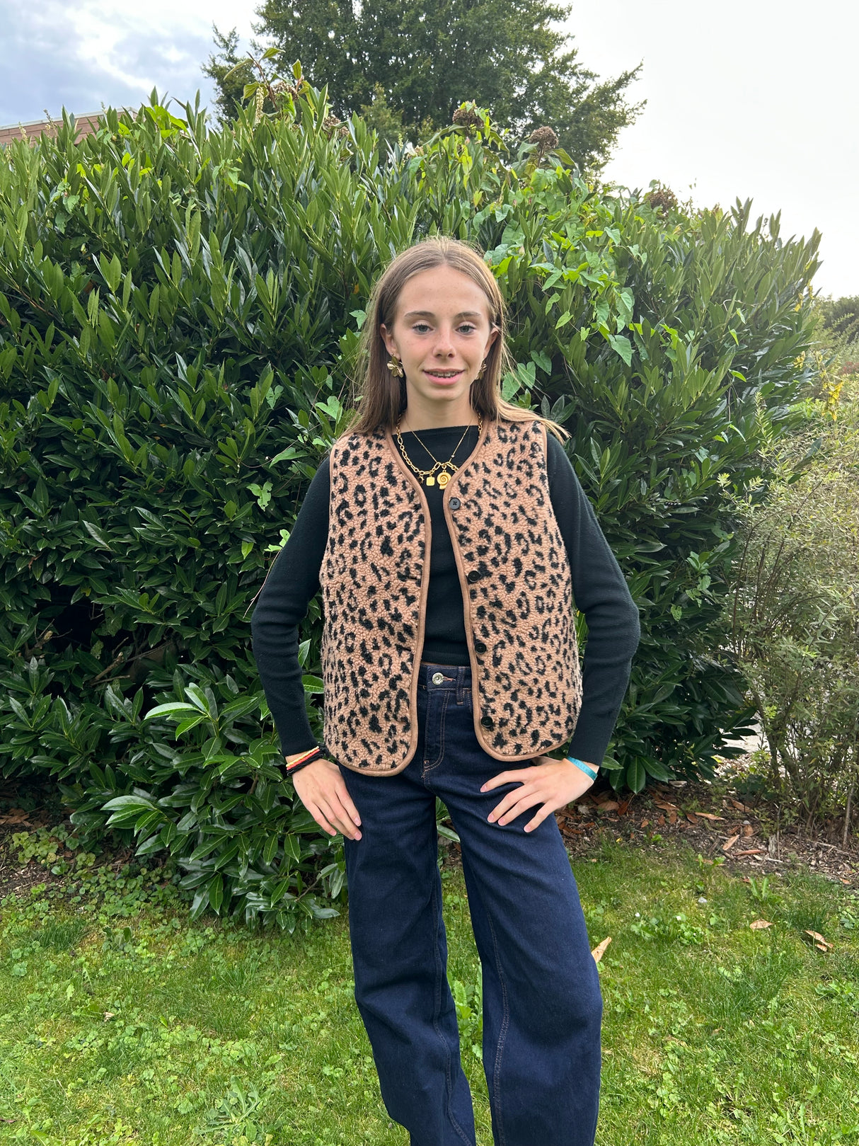 Jeans Cœur bleu foncé