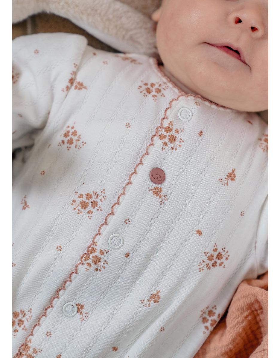Pyjama bébé, coton vintage flower