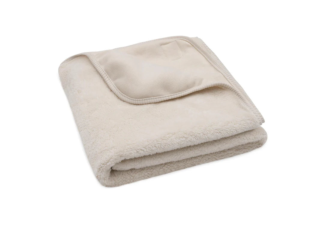 Couverture Berceau 75x100cm Basic Jersey/Sherpa - Oatmeal