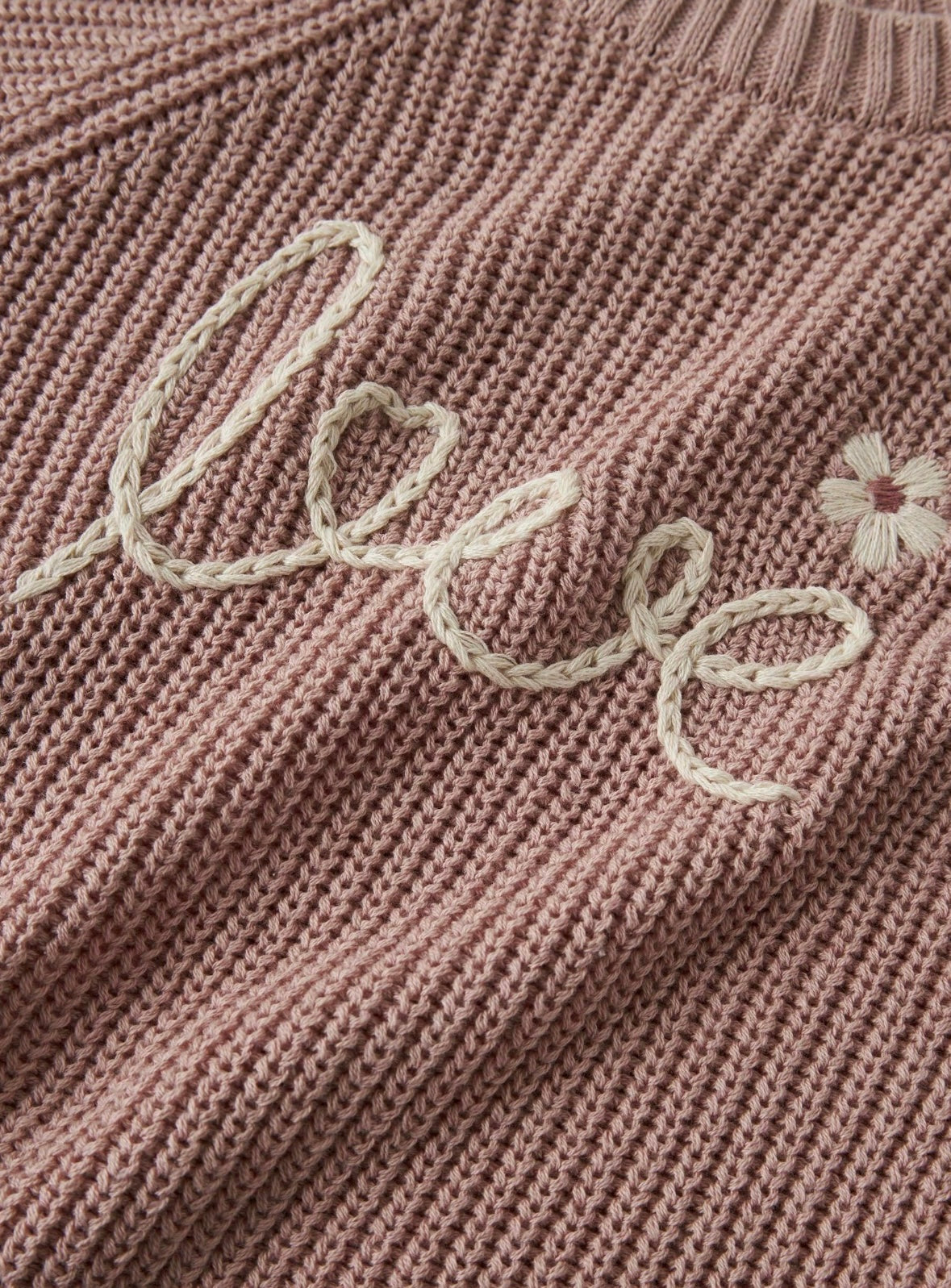 Gilet LOVE Misty Rose