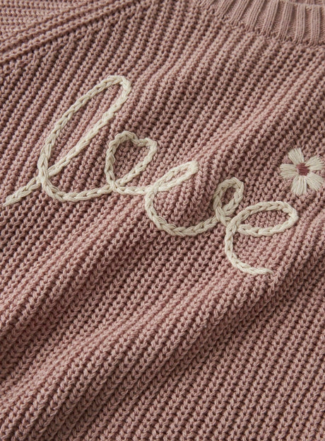 Gilet LOVE Misty Rose