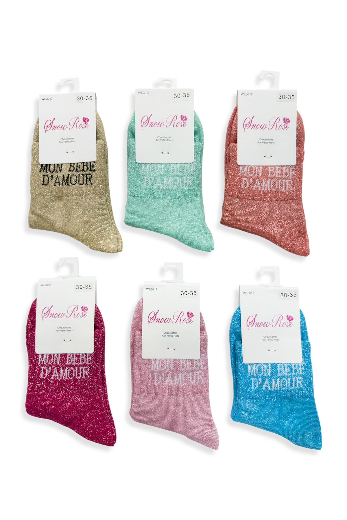 Chaussettes à paillettes MON BEBE D'AMOUR