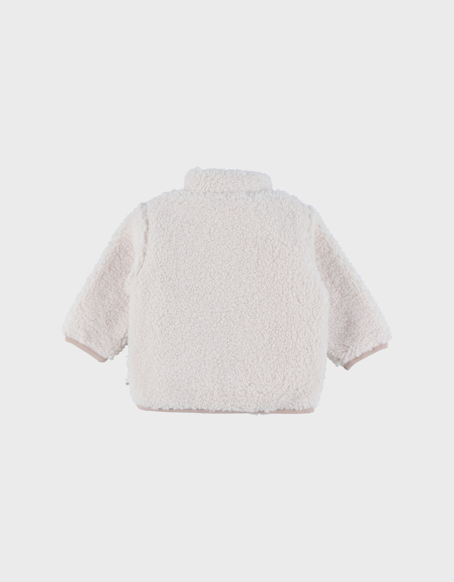 Veste en sherpa écru