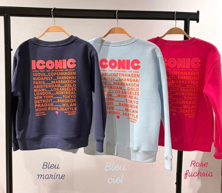 Sweat ICONIC bleu clair