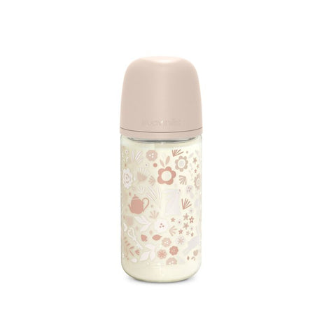 BIBERON VERRE 240ML TETINE SXPro M - WONDERLAND Rose