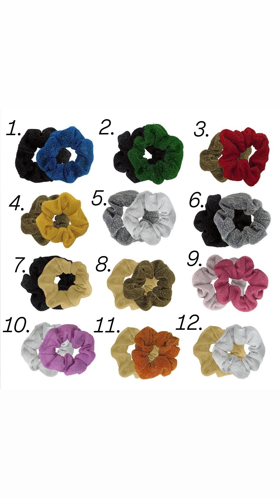 Chouchou à paillettes - 2 pièces