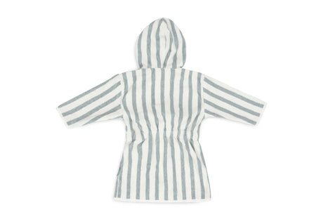 Peignoir Éponge Stripe - Sea Green - GOTS