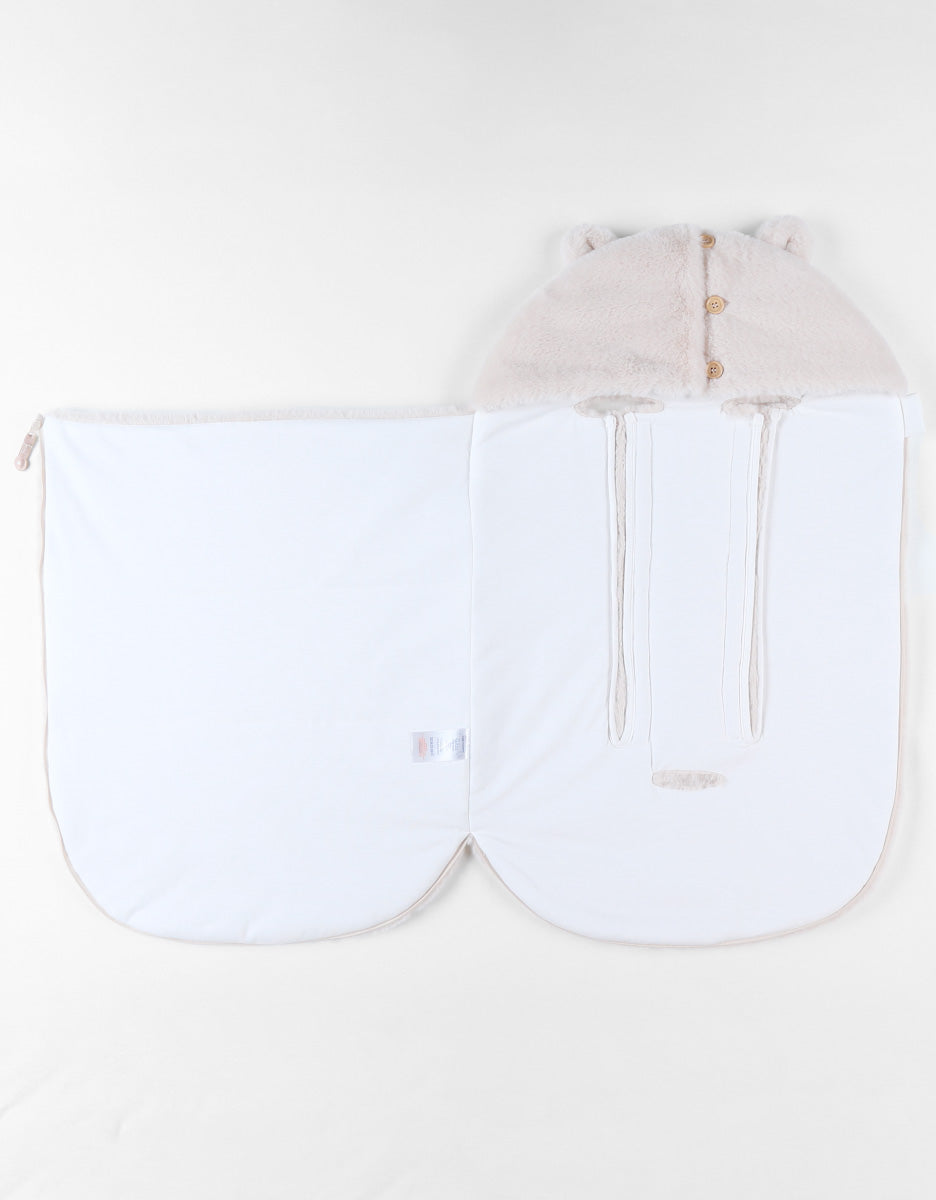 Nid D’Ange Fausse Fourrure Beige