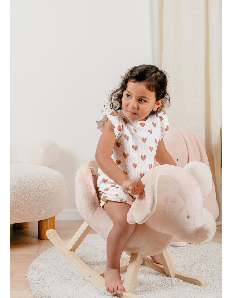 Pyjama bébé, coton manches courtes mon cœur