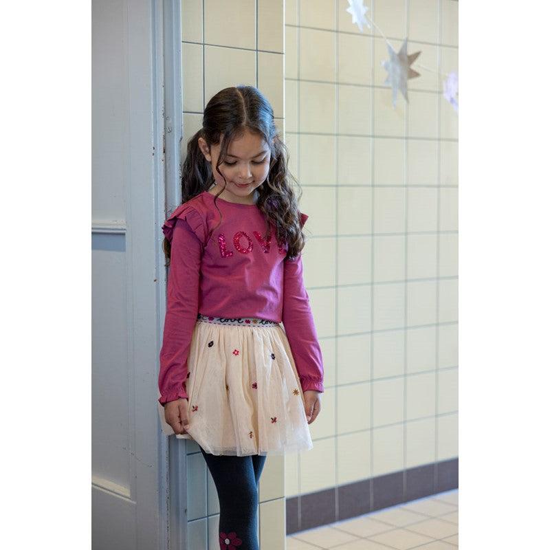 T-shirt Love sequins