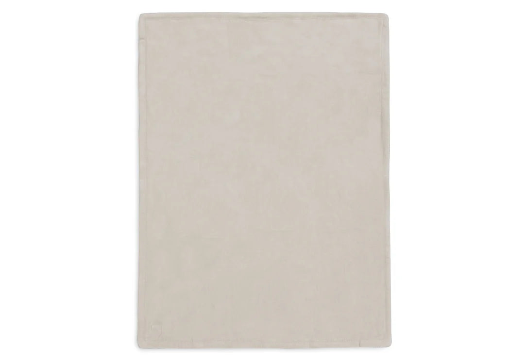Couverture Berceau 75x100cm Box Knit - Warm Sand/Velvet - GOTS