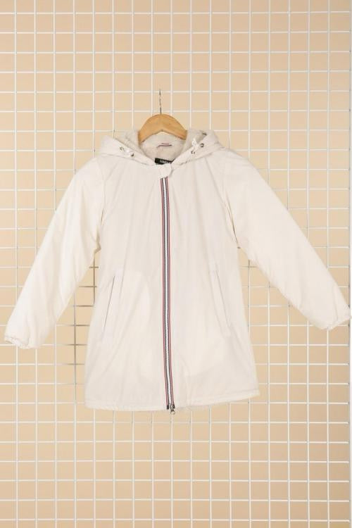 Veste fourrée LJ modèle long - BLANC