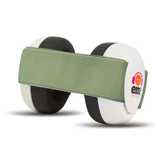 Casque anti-bruits nouveau-né Blanc/kaki