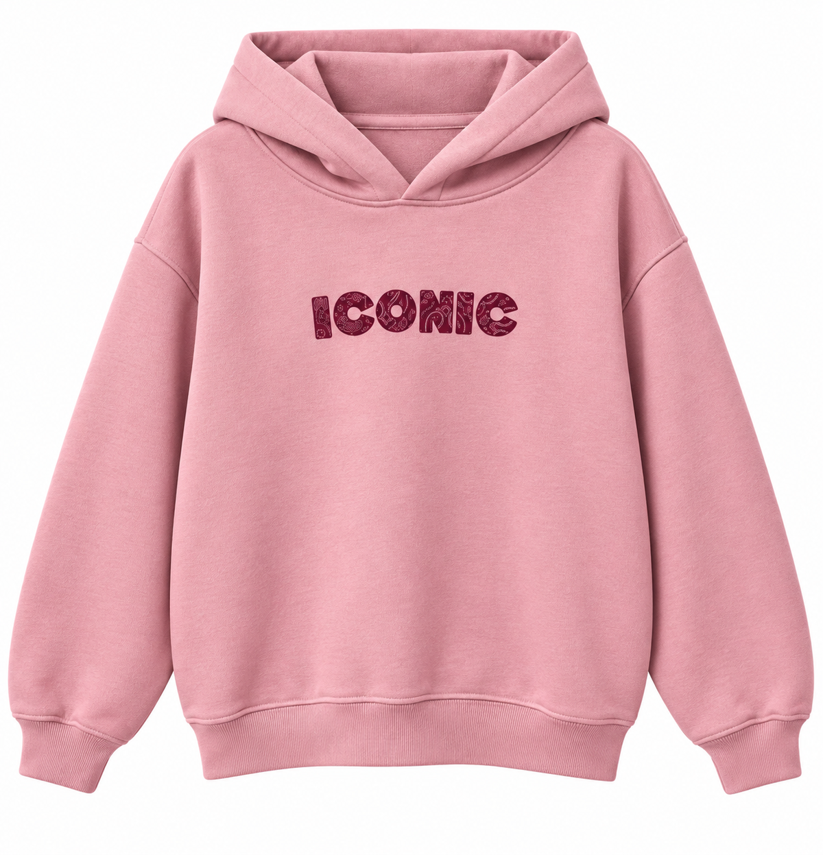 Sweat Iconic à capuche Bandana Rose