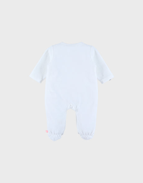 Pyjama bébé en velours avec broderie mammouth