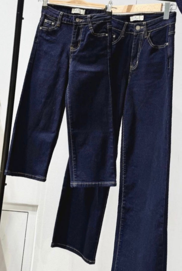 Jeans Cœur bleu foncé