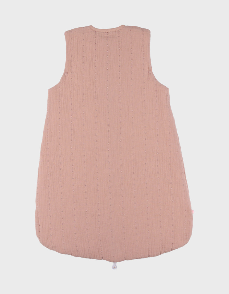 Gigoteuse en mousseline de coton bio rose