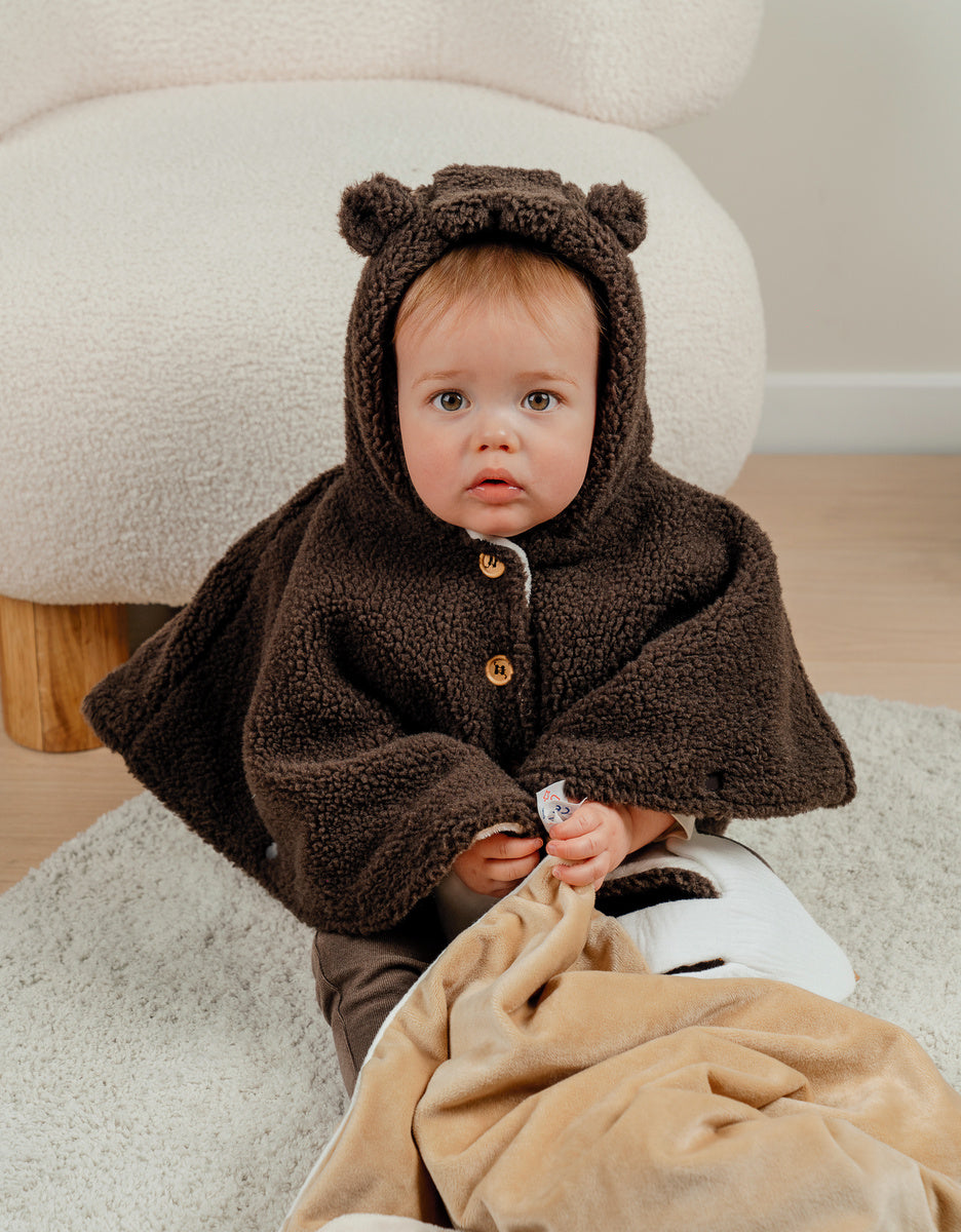Poncho marron chocolat en Groloudoux®