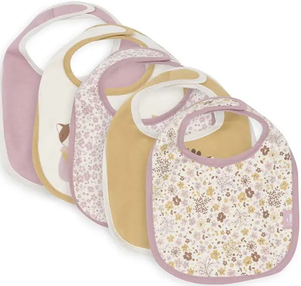 Bavoir Jersey Imperméable - Flower Fairies - 5 Unités