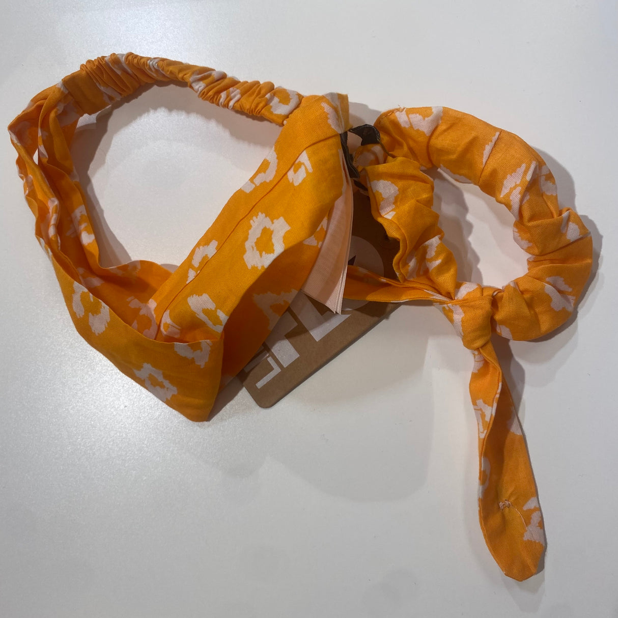 Bandeau + chouchou Orange