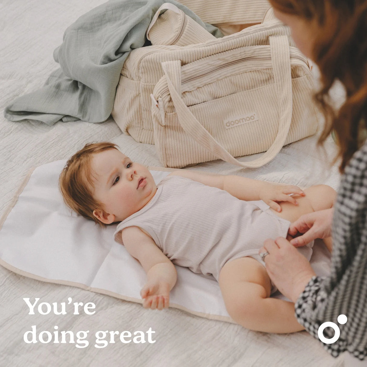 Sac à langer FLUFFY Corduroy Sand