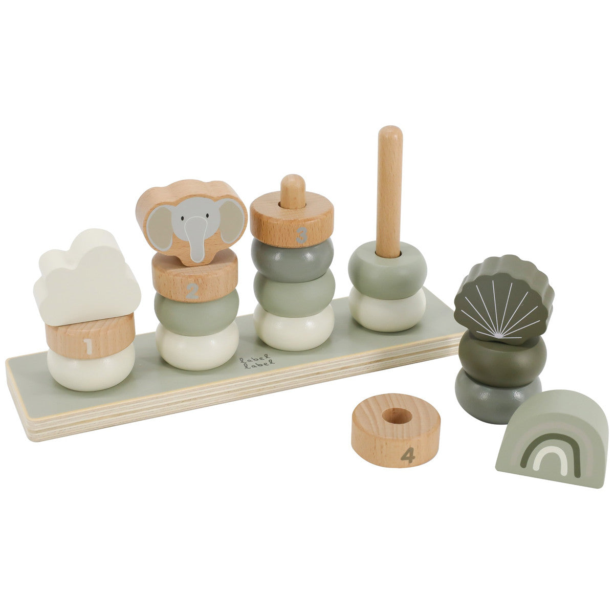 Anneaux à empiler Olive Green