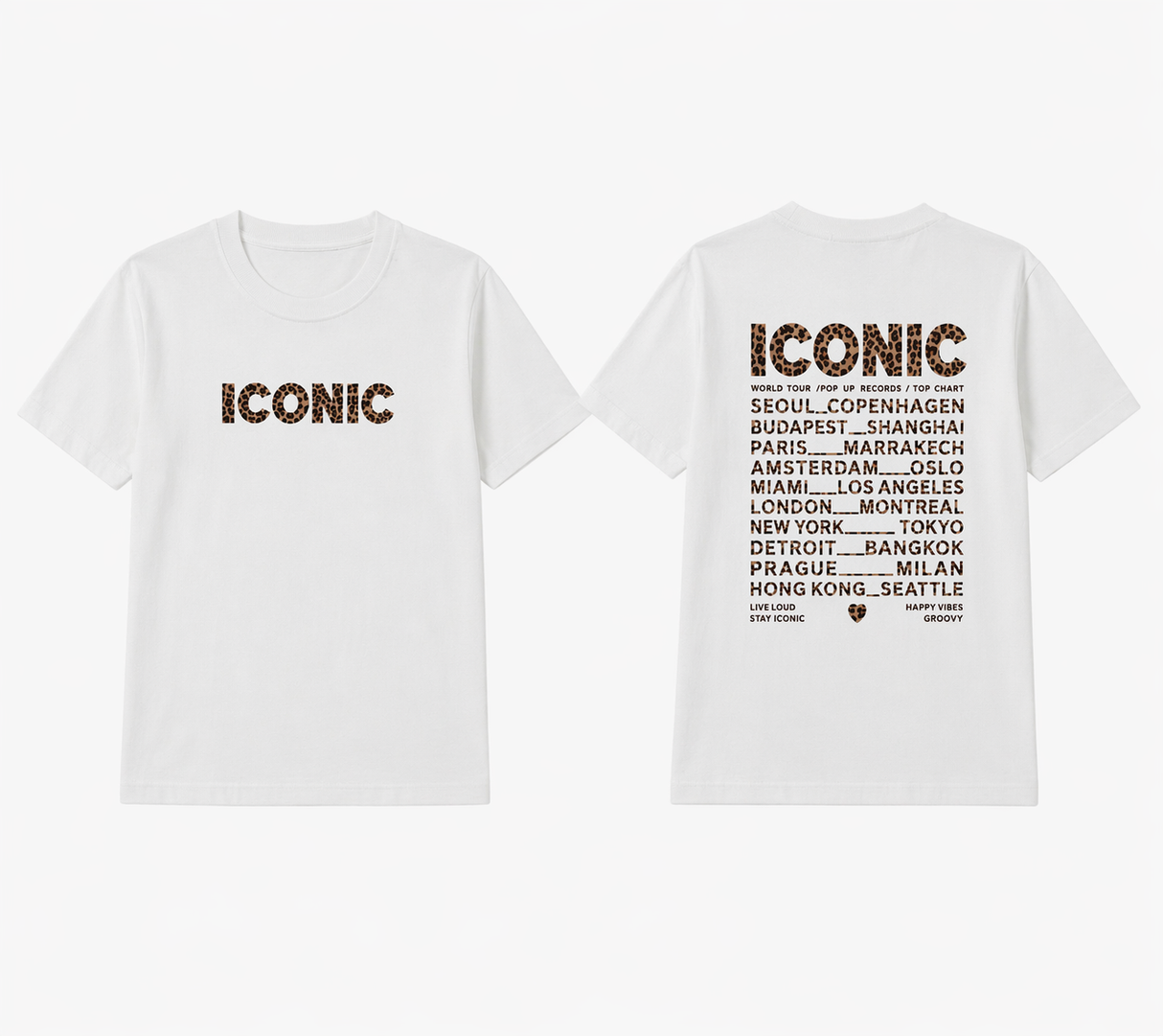T-shirt ICONIC Blanc Léo