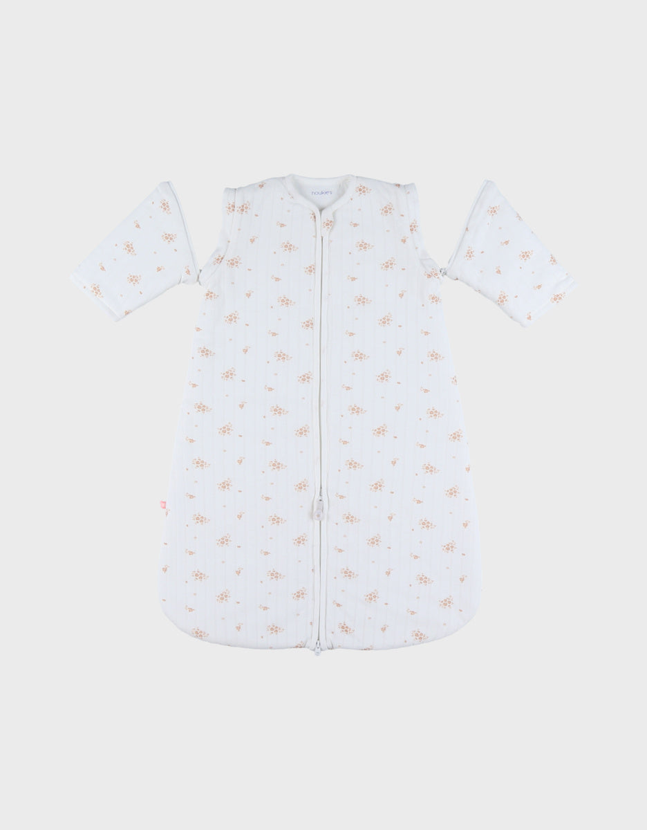 Gigoteuse nomade, coton bio fleurs d’antan