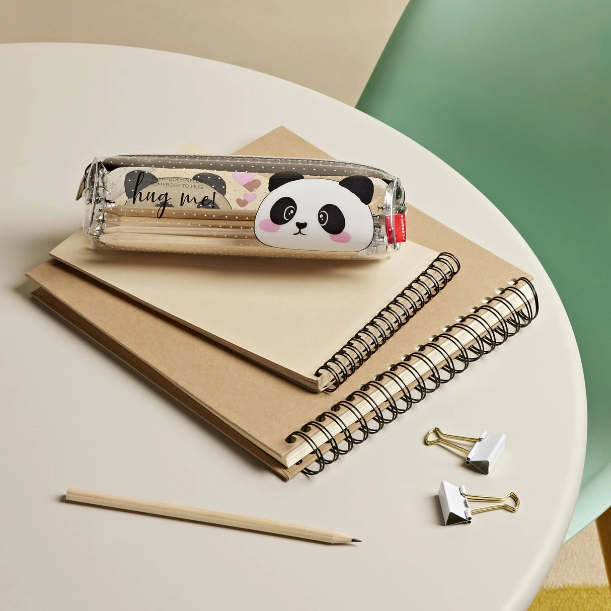Trousse transparente panda