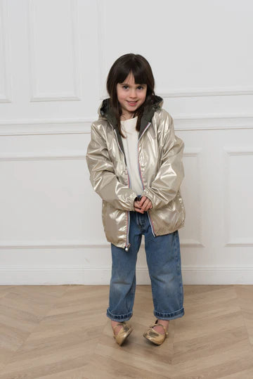 Veste Waterproof Bleu marine/Dorée