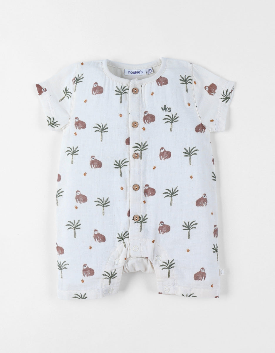 ° Combinaison Cute Gorilla Kaki/Blanc °
