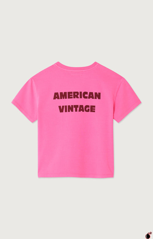 T shirt FIZVALLEY Rose fluo