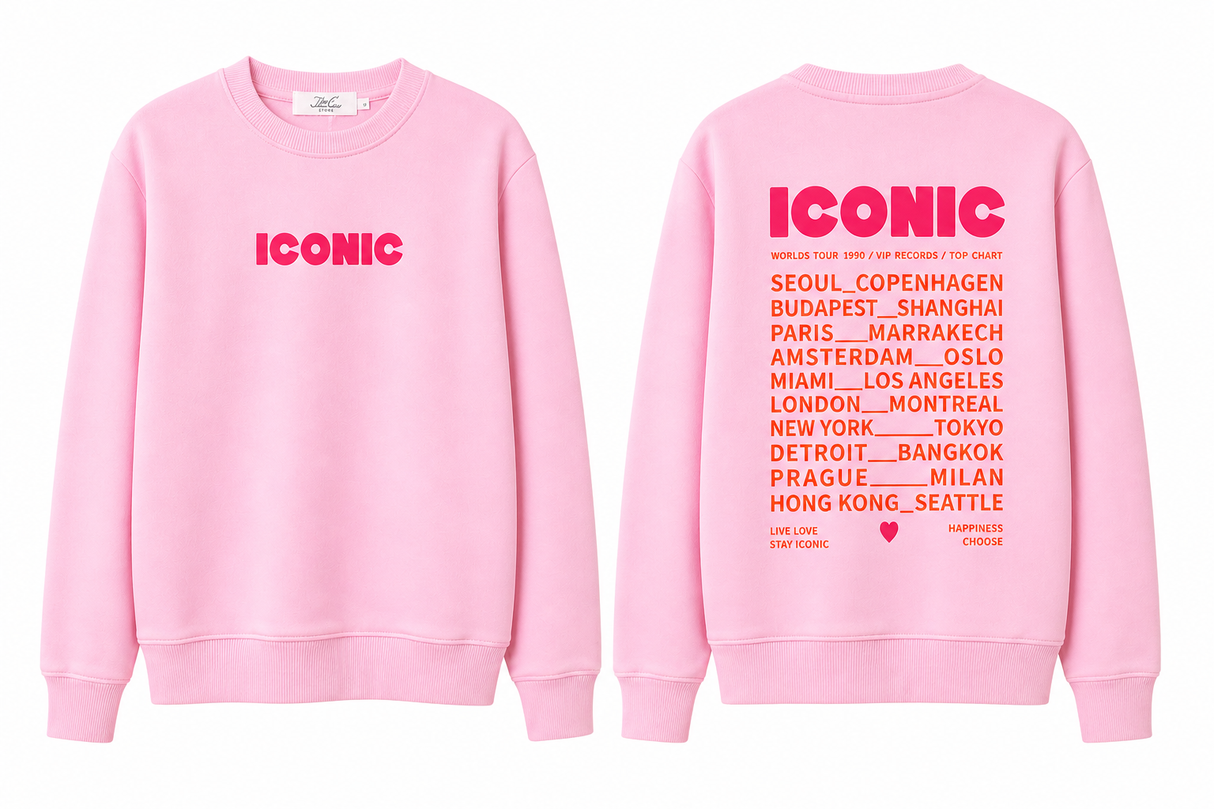 Sweat été ICONIC Rose