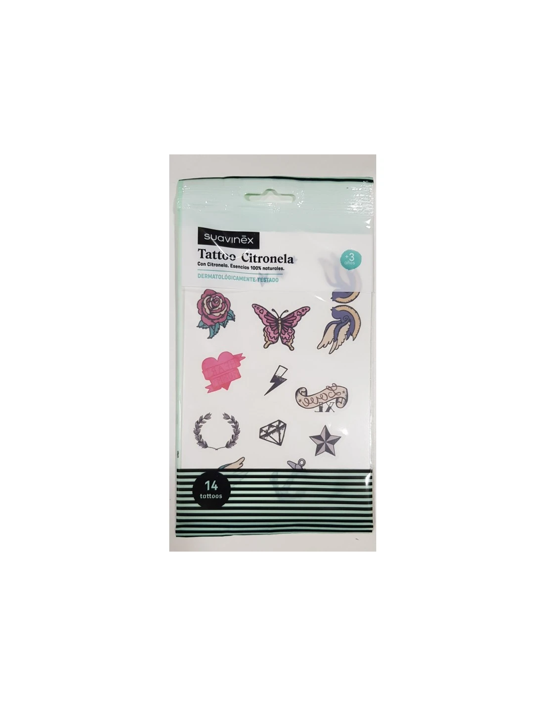 TATTOOS 3+ à la citronnelle (14 pièces) - BE A ROCKER