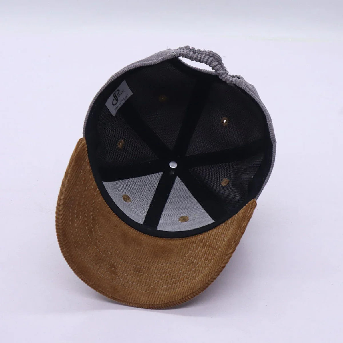 Casquette Rib cognac/grey