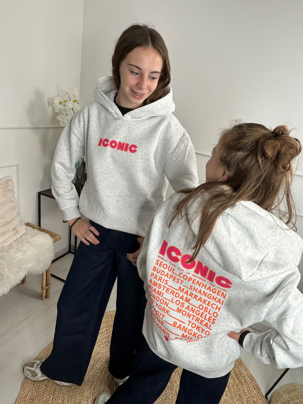 Sweat capuche ICONIC Gris