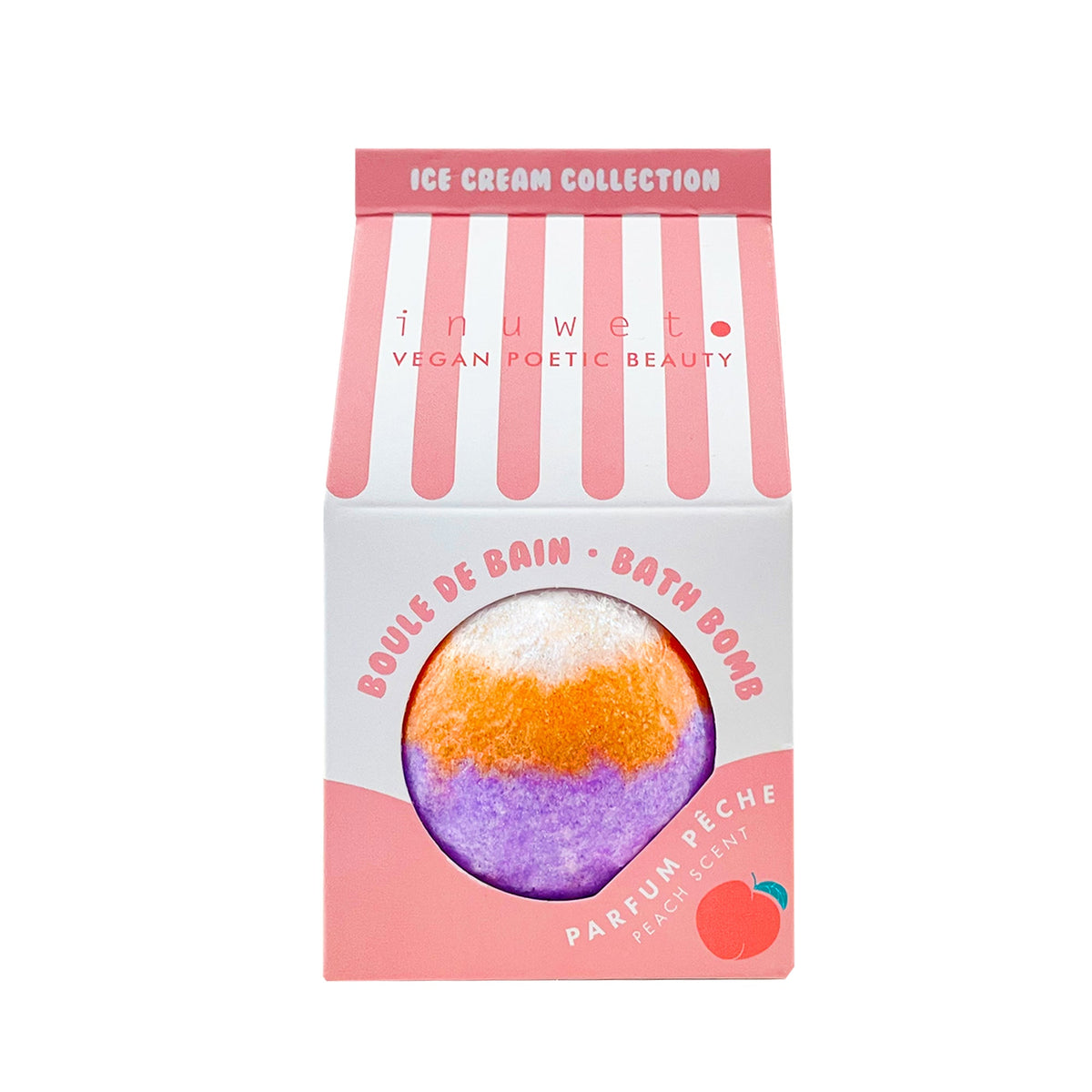 Boule de bain effervescente Ice cream collection pêche