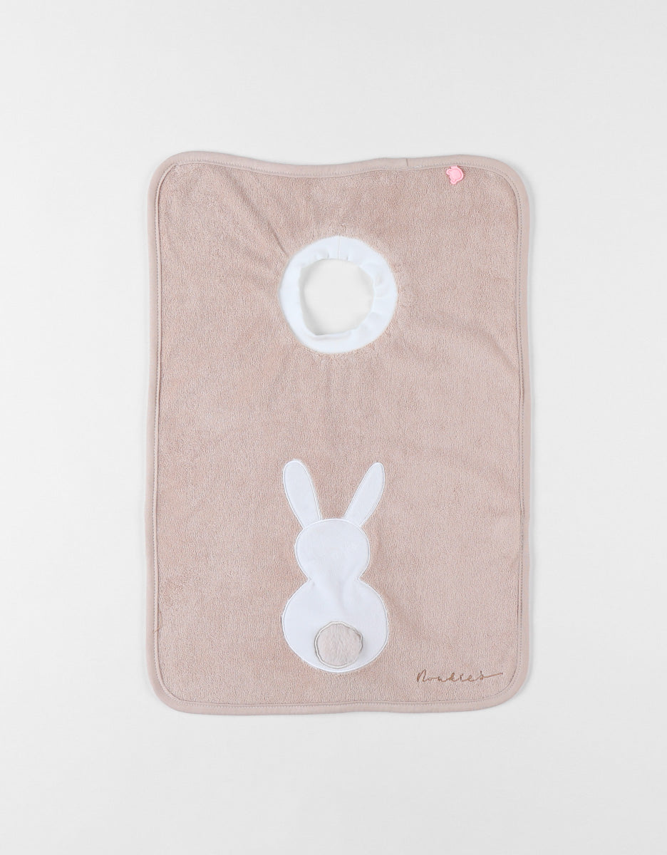 Bavoir funny en éponge Moka, noisette