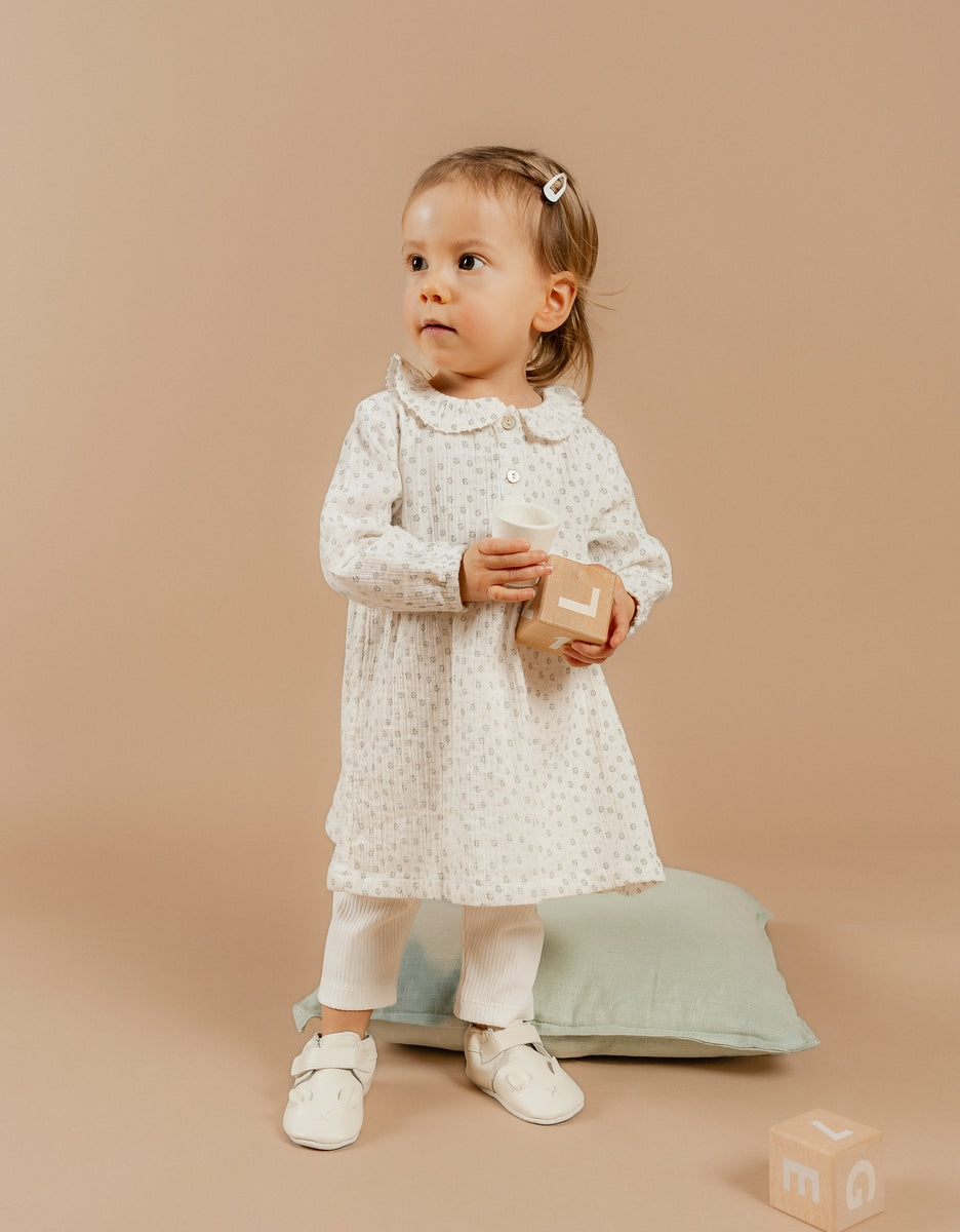 Robe + Legging en mousseline de coton