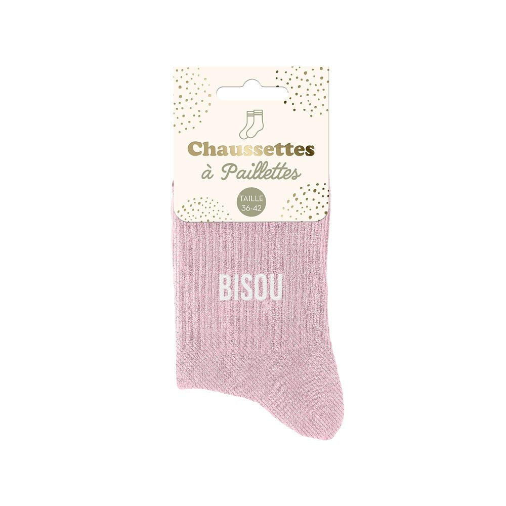 Chaussettes à paillettes BISOUS Parme