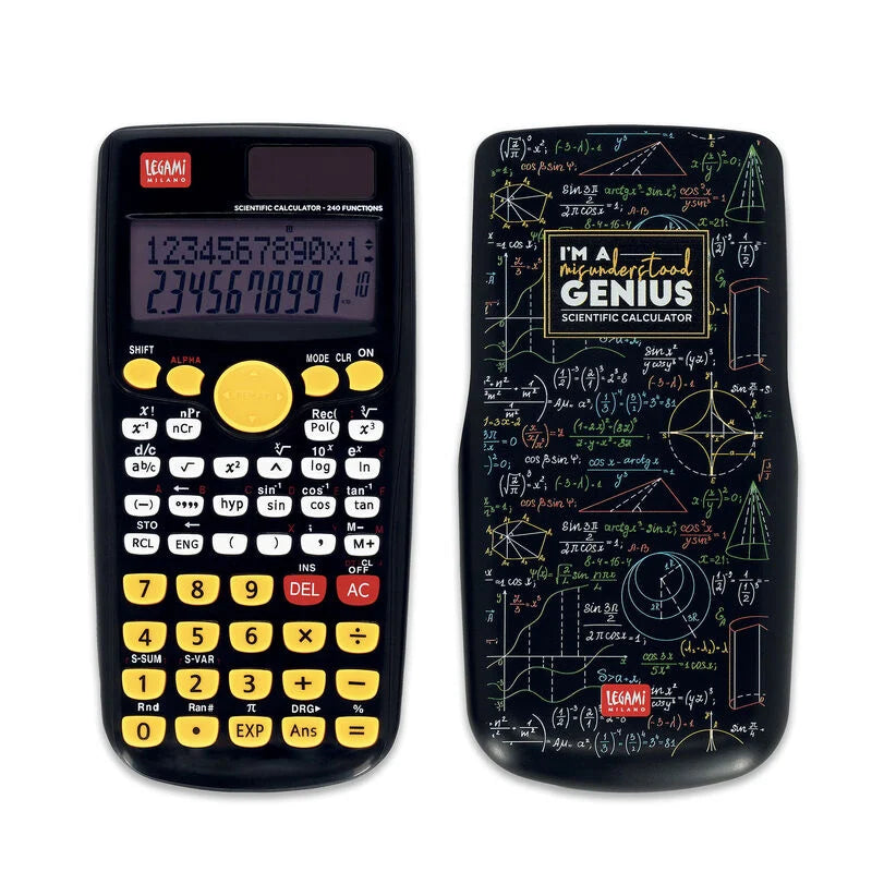 Calculatrice scientifique JAUNE