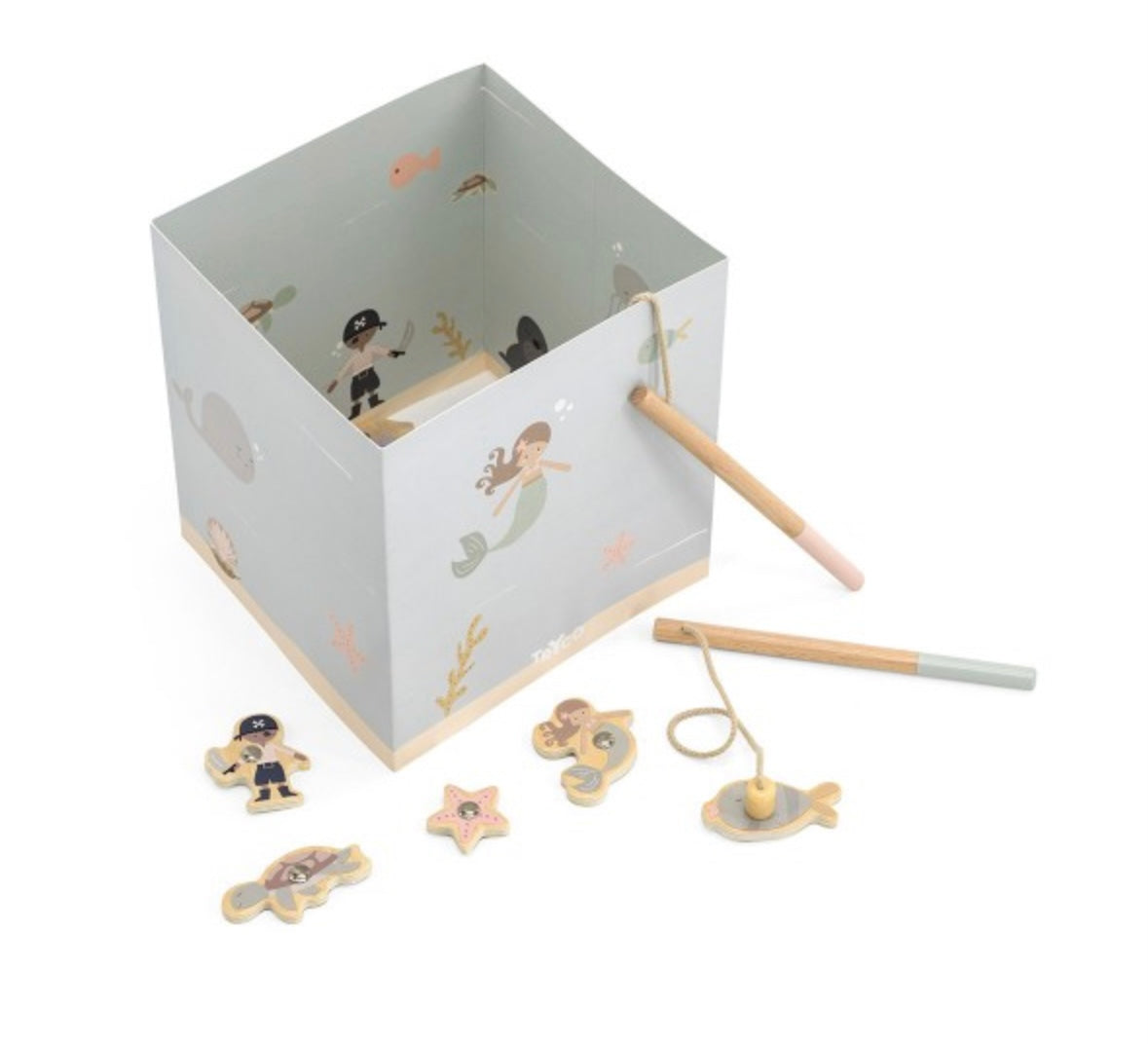 Jeu de pêche en bois