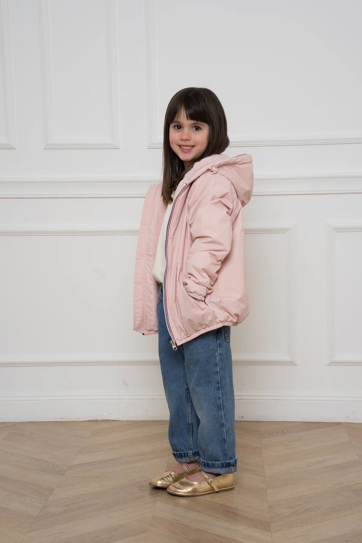 Veste fourrée LJ - ROSE