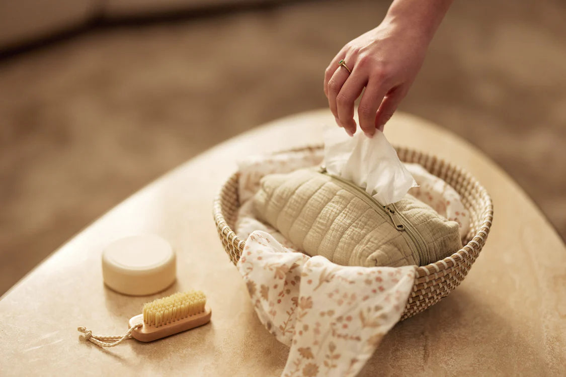 Trousse pour lingettes Olive Green