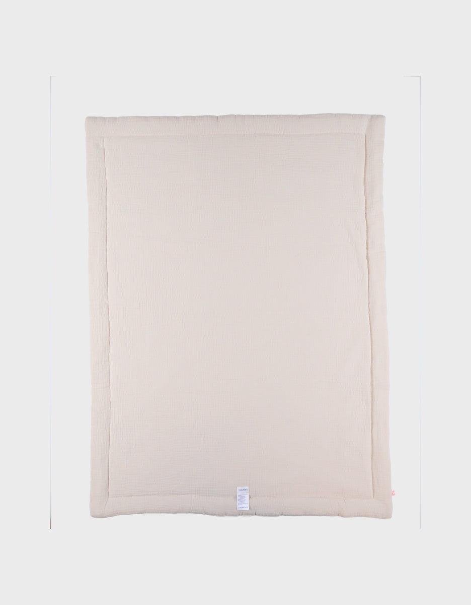 Couverture bébé 75*100cm, mousseline de coton bio dino