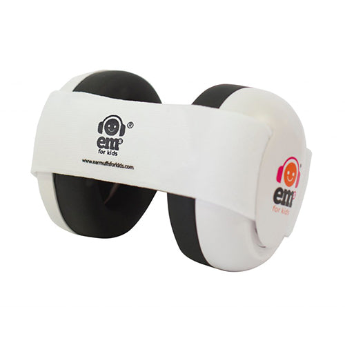 Casque anti-bruits nouveau-né Blanc/noir