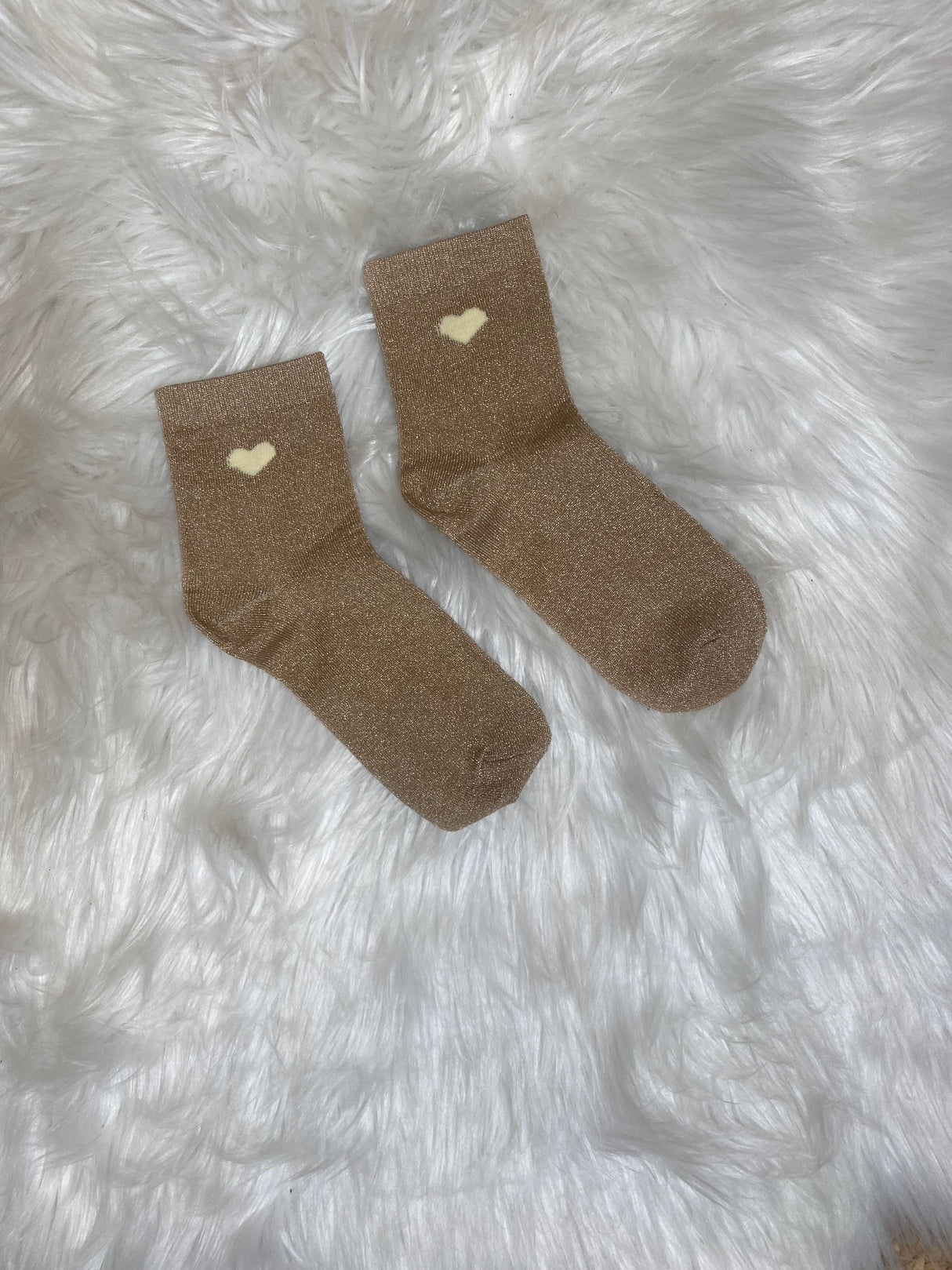 Chaussettes Coeur Taupes